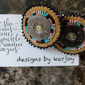 Beaded Bullet Earrings