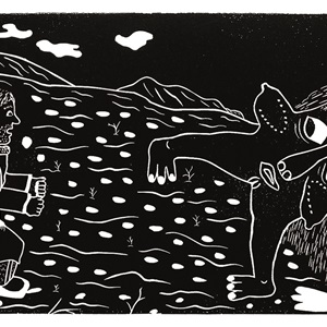 Inagagulliq and Kajutaiyuk Fighting Over an Igloo (1988)