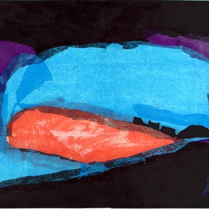 Red Lake with Rocks (c. 1999)