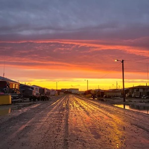 Untitled (Sunset Walking to a Friend's Place)