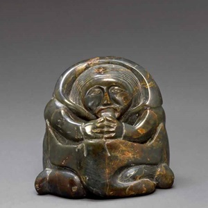 Women Skinning Goose