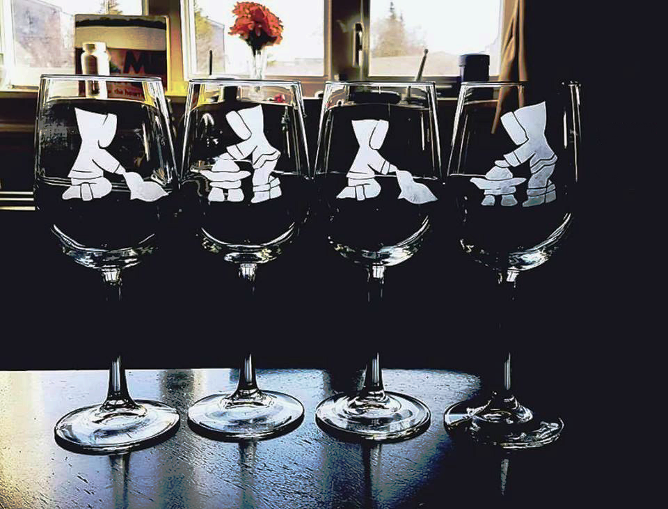 Inuky Glass Art Wine Glasses