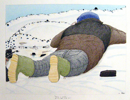 Picking a Caribou for his Son's First Kill (2012)