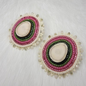 Pink antler earrings (2022)