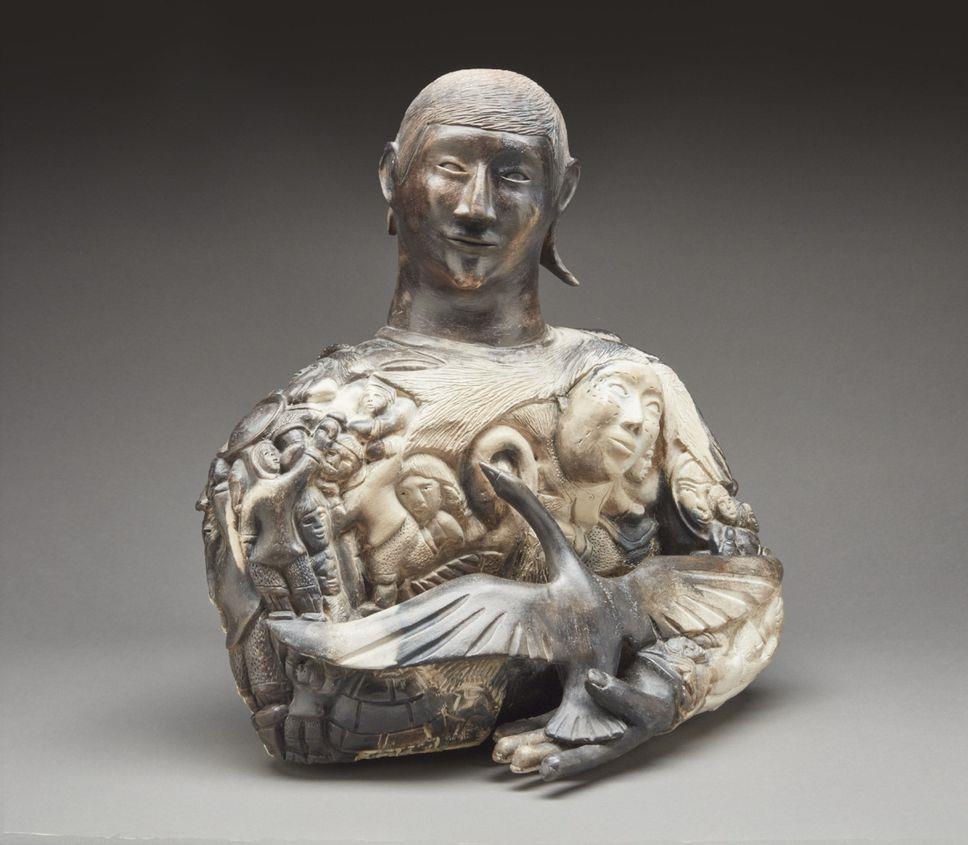 and Leo Napayok, Man Holding Bird, (date unknown)