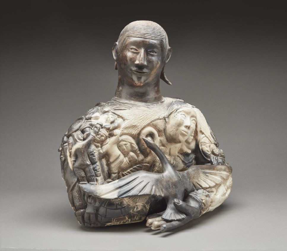 and Leo Napayok, Man Holding Bird, (date unknown)