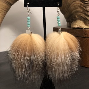 Fox Fur Earrings