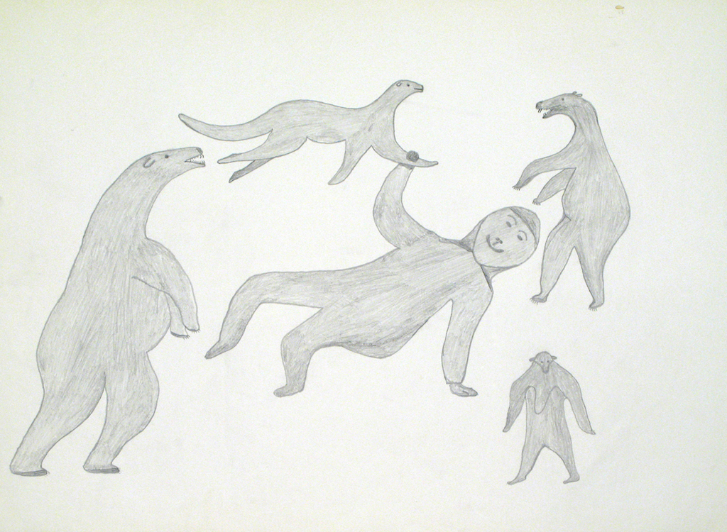 Composition (Man Among Four Bears)  (1959-69)