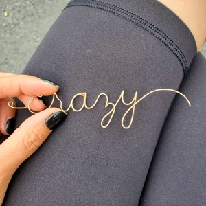 Wire Word Necklace Charm