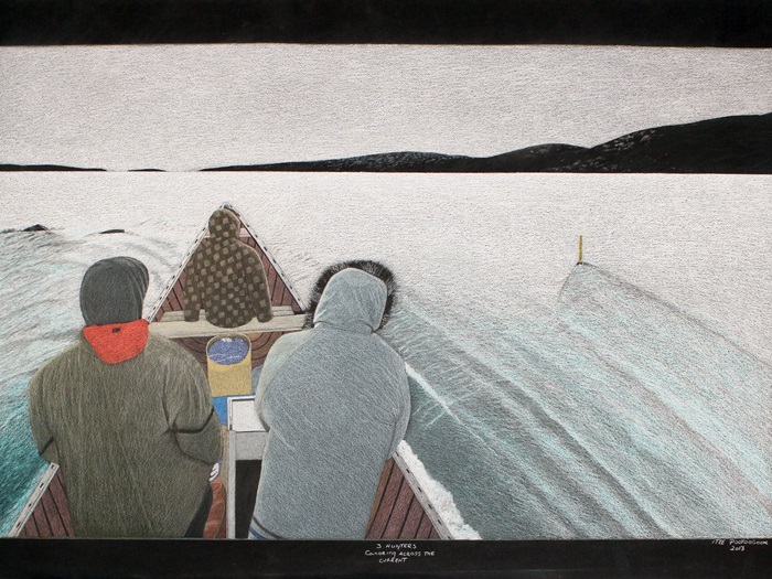 Three Hunters Canoeing Across the Current (2013)