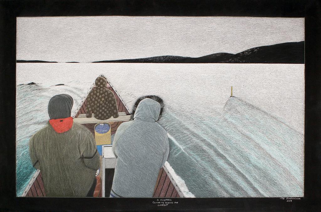 Three Hunters Canoeing Across the Current (2013)