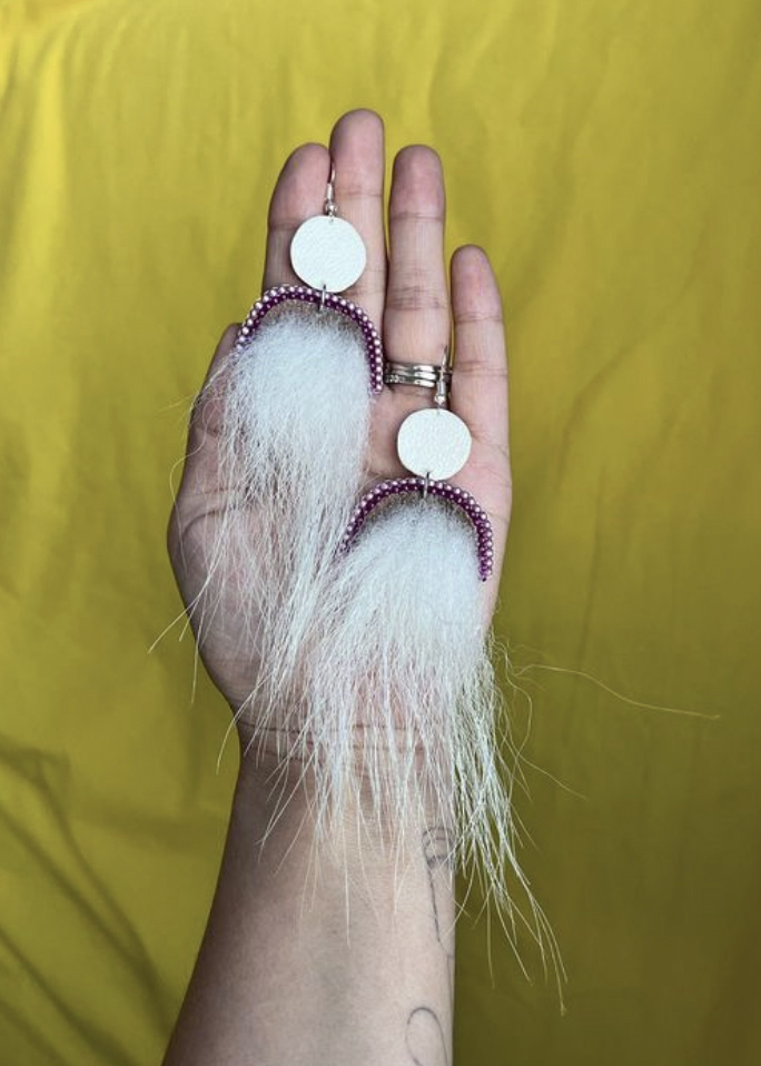 Naluaq and nanuraq with beads earrings (2023)