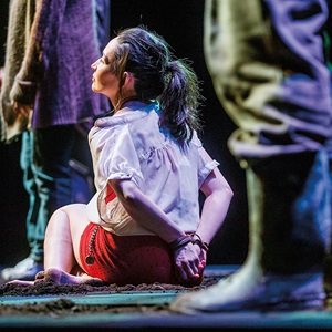 as the Dying Woman in “Pig Girl,” Montreal, 2016