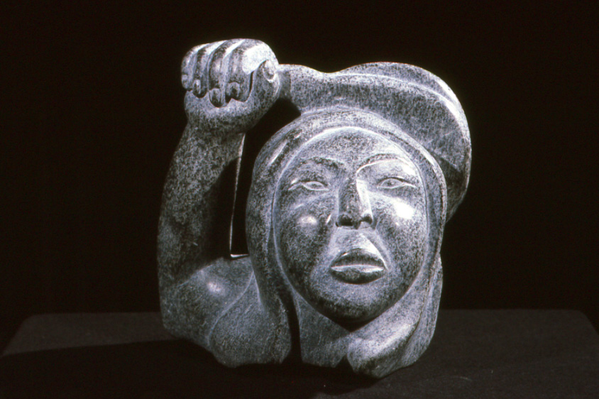 Woman Holding Racquet (1977)