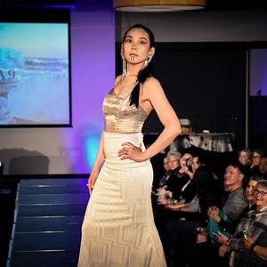 Nuvuja 9 at Upingaksaaq Fashion Show, Iqaluit, 2019
