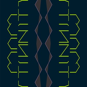 Visual pattern experimentation created using Mark Bennett’s typeface, 2023