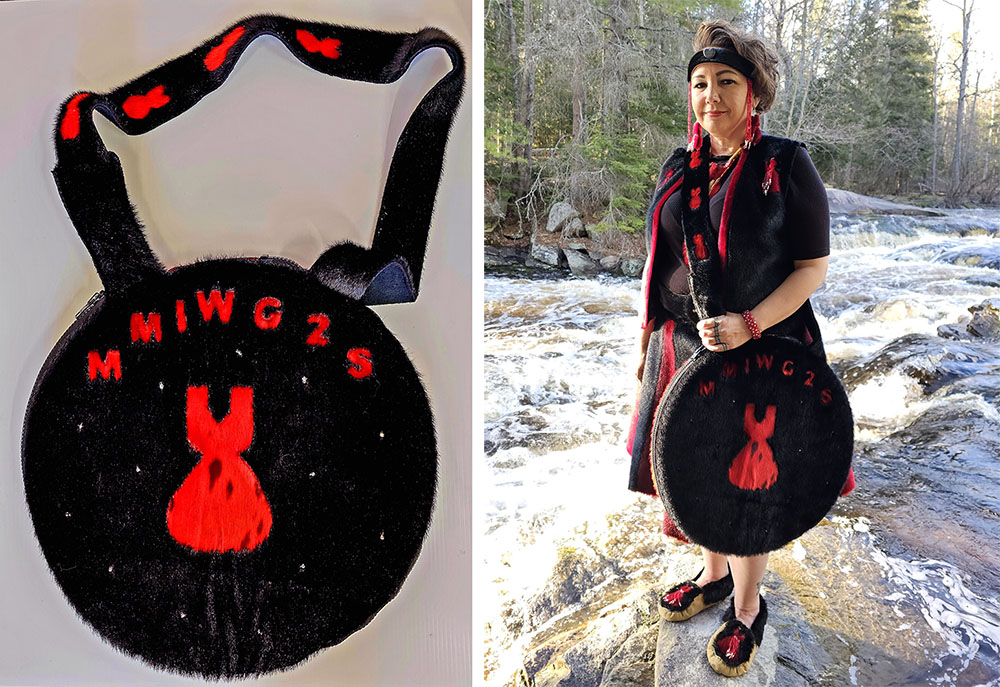 Red Dress Sealskin Inuit Drum Case (2023)