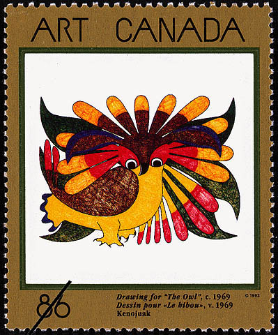 The Owl (1993) Canada Post stamp