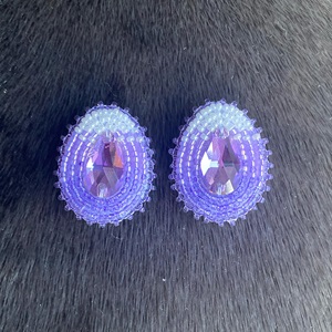 Purple ombre stud earrings (2022)