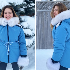 Light blue hi-low parka (2021)