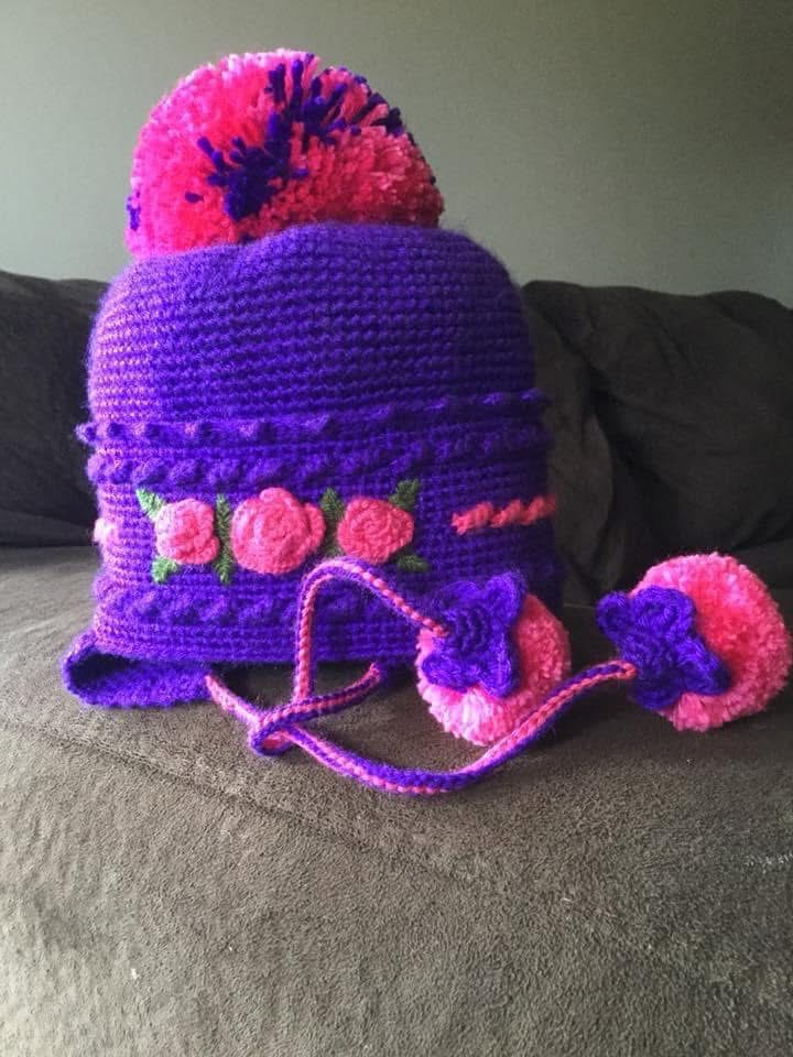 Embroidery and crochet hat (2021)
