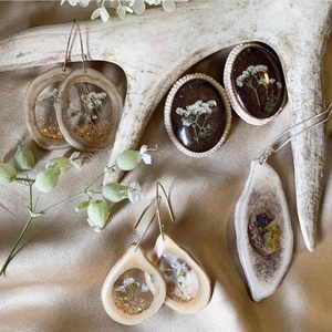 Earrings and necklace