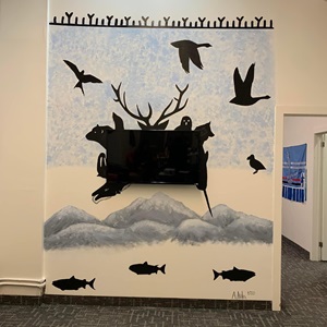 Mural at the Tungasuvvingat Inuit Office in Toronto, ON (2020)