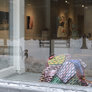 Installation shot of Reconnect / 偲ぶ / Itqakhaijuq at Anna Leonowens Gallery (2023)