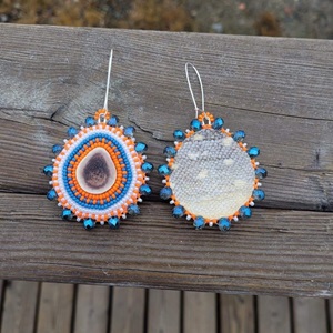 Untitled (Orange and blue earrings) (2022)