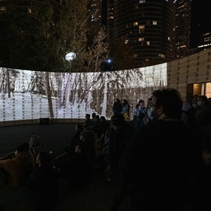 Screening of Arctic XR film “Mikigiaq” at Nuit Blanche, Toronto, 2022