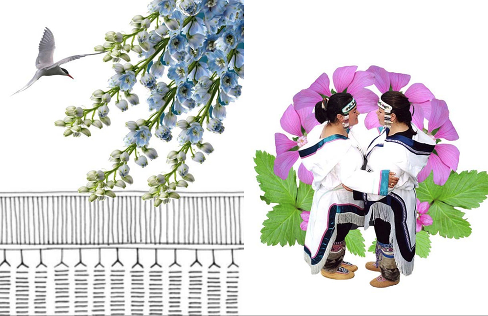 Spread from “Indigenous Sensations” zine (2021)