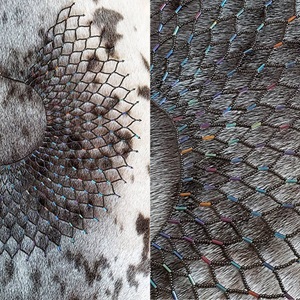 Black and multicoloured bead necklace (2020)