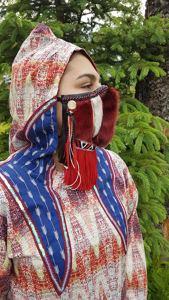 Inuvialuit Fortitutde Sealskin Pandemic Mask & atikluk (2020)