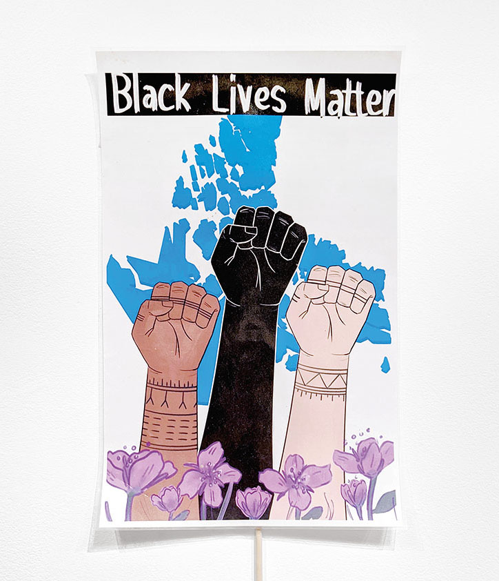 Black Lives Matter poster designed for the Nunavut Black History Society (2020)