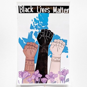 Black Lives Matter poster designed for the Nunavut Black History Society (2020)
