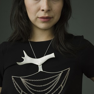 Silver statement necklace (2020)