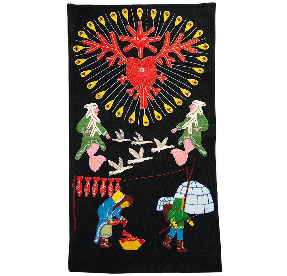 Untitled (Okpik and Spirits Over Camp Scene) (n.d)