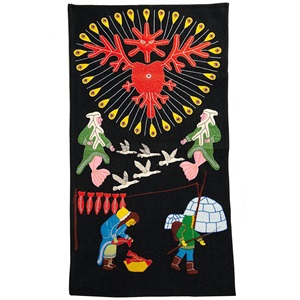 Untitled (Okpik and Spirits Over Camp Scene) (n.d)