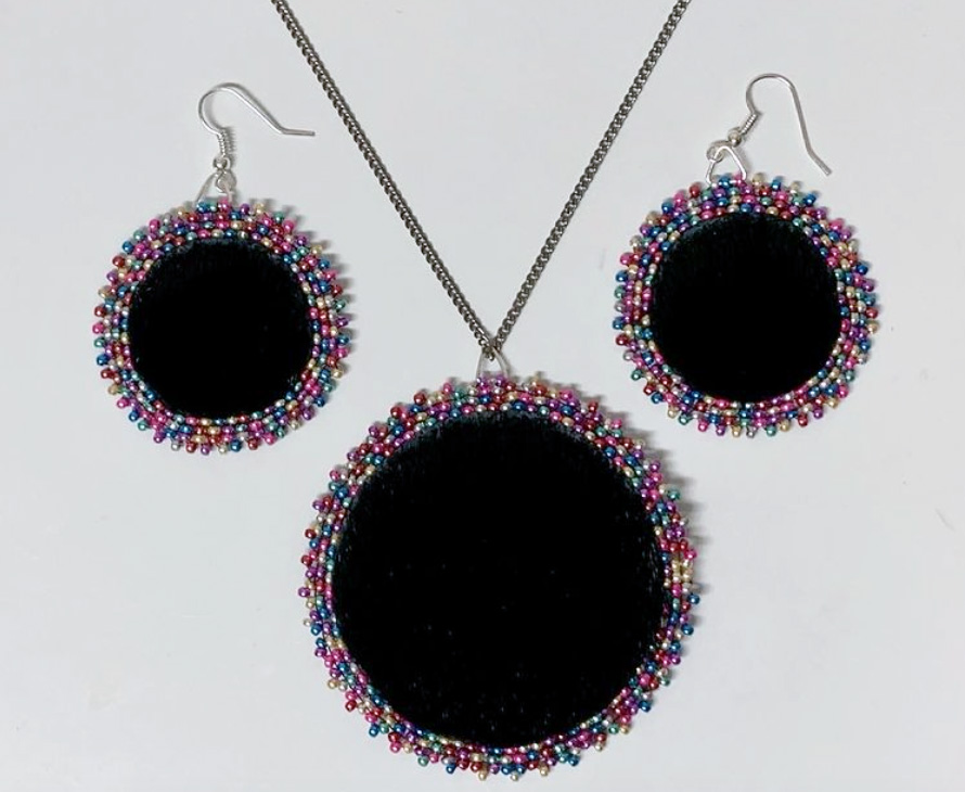 Sealskin earrings and pendant (2021)