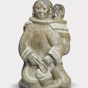 Kneeling Mother With Child In Her Amaut (1983)