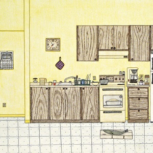 Fish on Floor in Kitchen (2001-2)