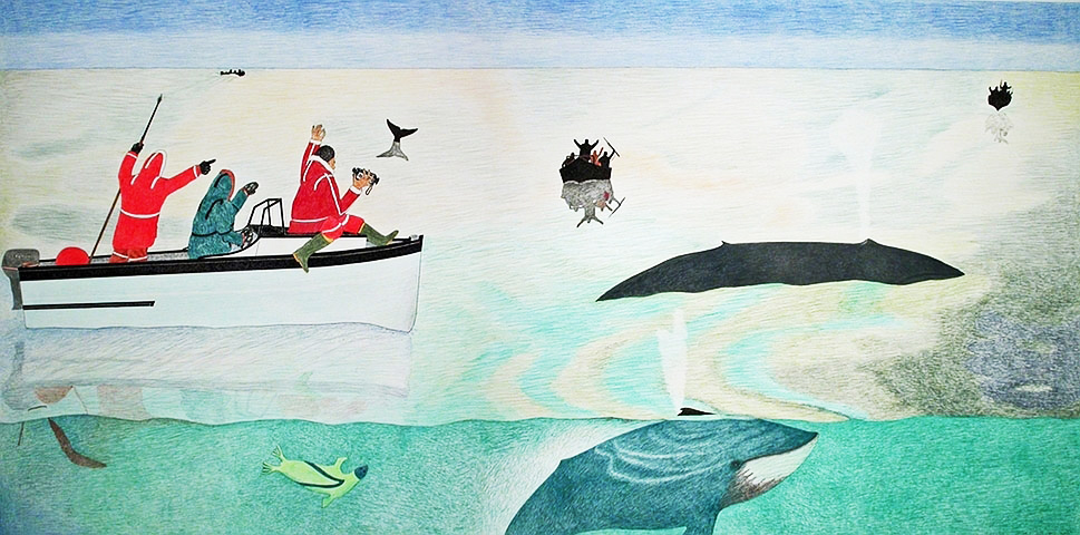 Untitled (taking pictures of the bowhead whale) (2009)