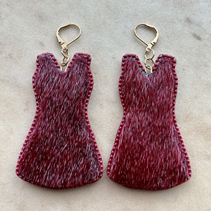 Sealskin MMIW red dress earrings (2023)