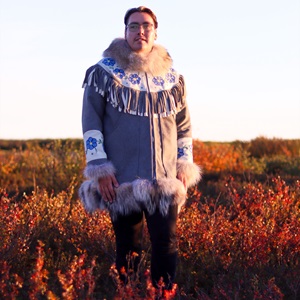 Grey stroud fancy parka with tan wolverine (2022)