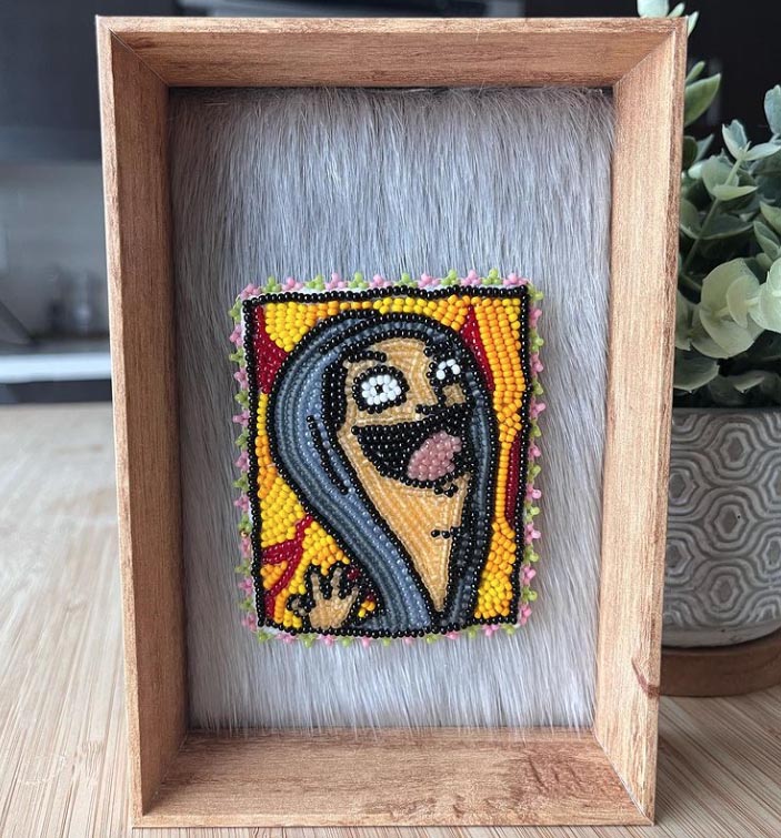 Beaded Louise Belcher pin (2022)