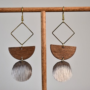 Brass Diamond and Sealskin Danglies (2022)