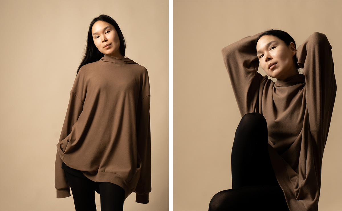 Oversized brown pullover (2023)