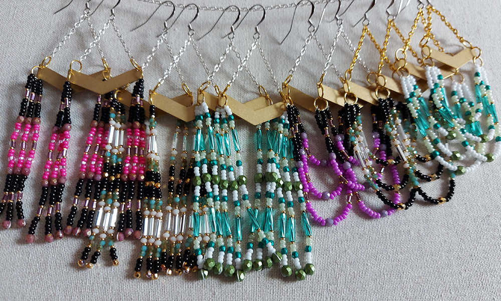 Earrings from the Qaurutik series (2023)