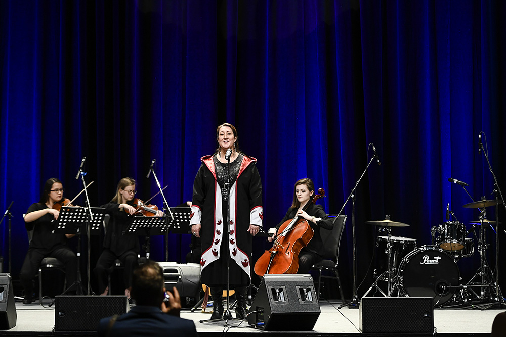 Performing at the 2020 Arctic Inspiration Prize