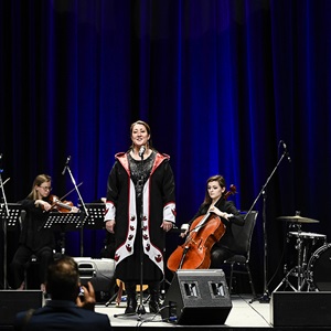 Performing at the 2020 Arctic Inspiration Prize